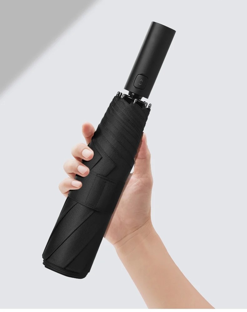 Fully Automatic Non-Folding Memory Patch Umbrella Wholesale 3 Folding Sun and Rain Umbrella Custom Large Business Umbrella