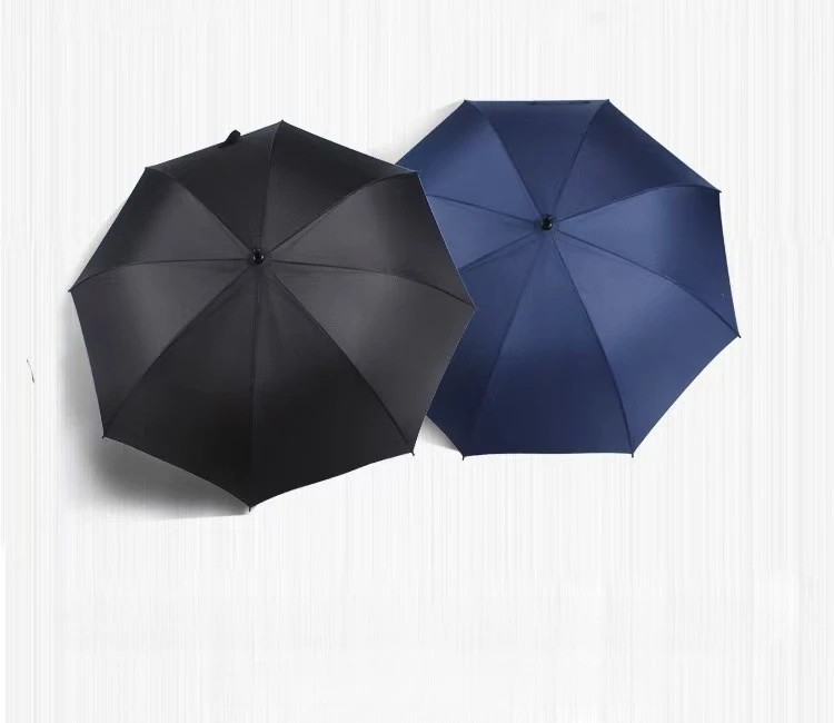 8K Automatic Long Handle Men Women Business Advertising Gift Windproof Customizable Logo Reinforced Straight Rod Golf Umbrella