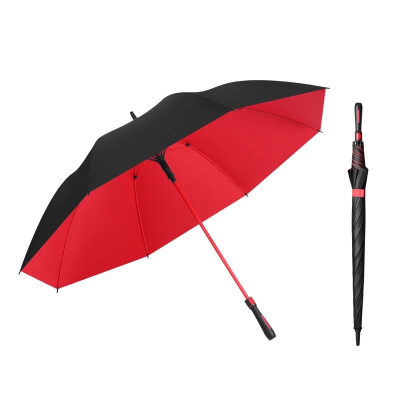 aikeling Custom double layer windproof golf long handle umbrella