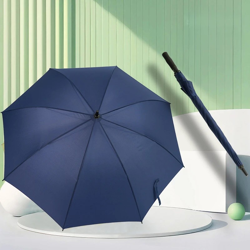Business Golf Automatic Large Long Handle Umbrella Full Fiber 27 Inch Wholesale Umbrellas for the Rain Man Umbrella