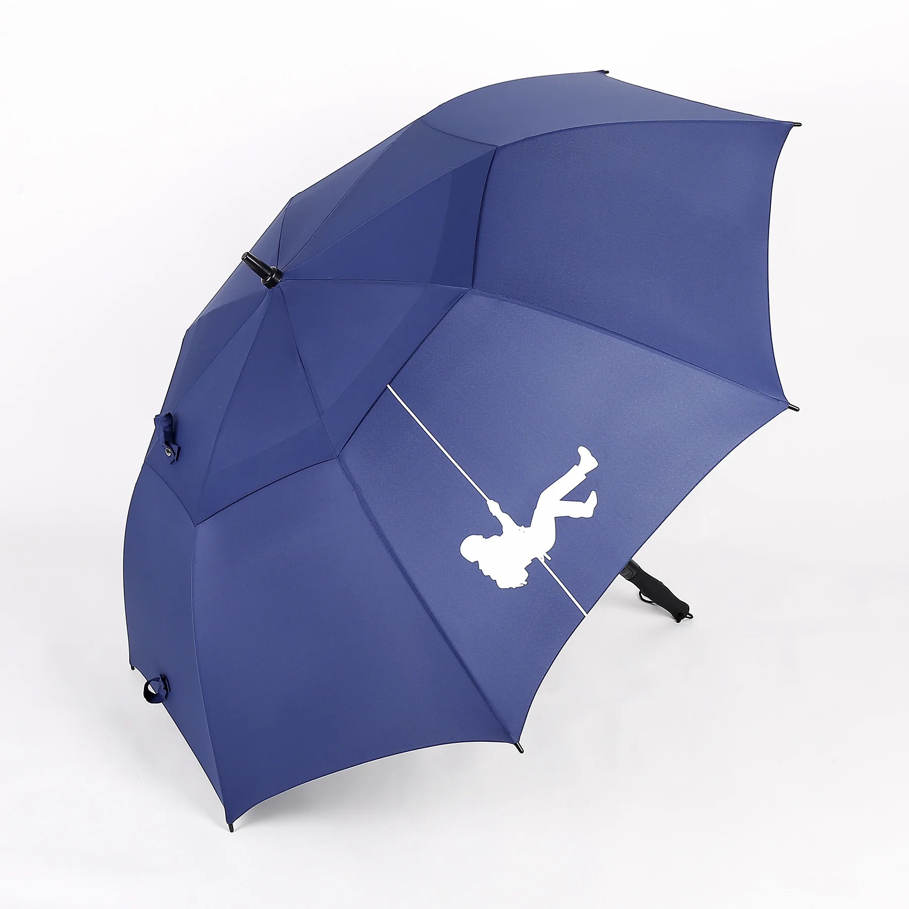 aikeling 30-inch handle 511 outdoor double-layer fiber solid-color golf umbrella