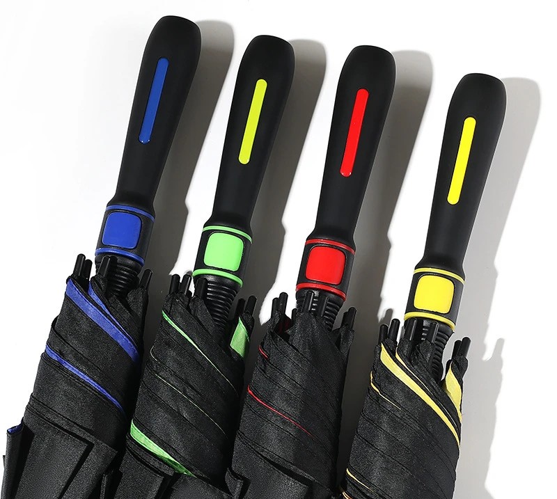 aikeling New anti-typhoon model golf business man double-layer umbrella