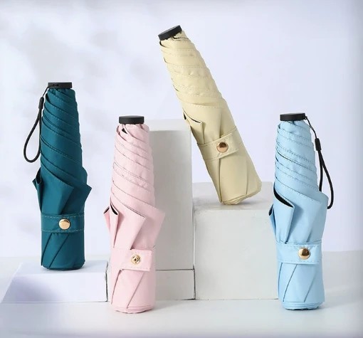 Portable Compact and Ultra-light  Feather Umbrella Rainproof Lightweight Sun Umbrella Fold Raincoat Umbrella