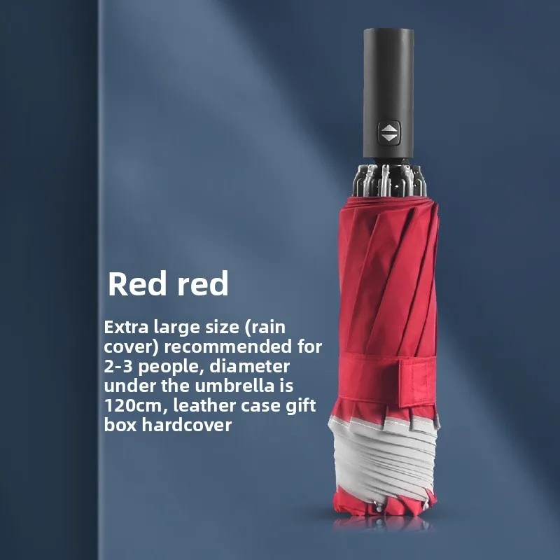Adult Car-mounted Anti-Rebound Automatic Umbrella Reverse Folding High-End Business Anti-Explosion Suitable Both Sunny Rainy