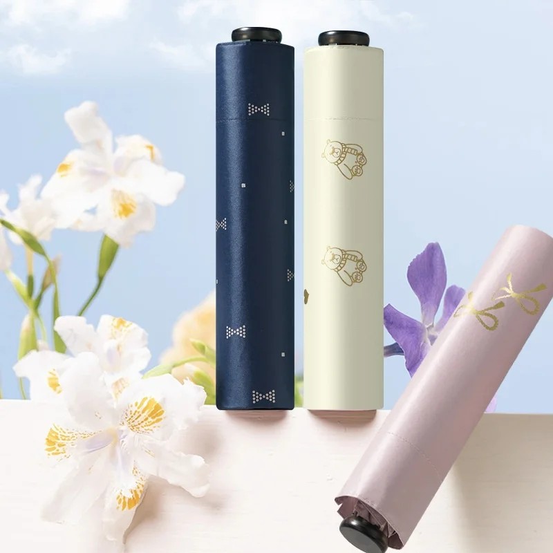 70% Manual Ultra-light Alloy & Vinyl 130g Sun protection UV protection Adult Dual-purpose Umbrella for Sunny and Rainy Days