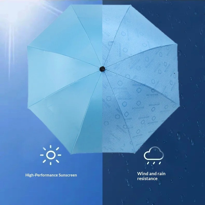 Water-resistant Floral Print High-End Foldable Dual-Purpose Business Gift Advertising Sun Protection UV Protection Umbrella