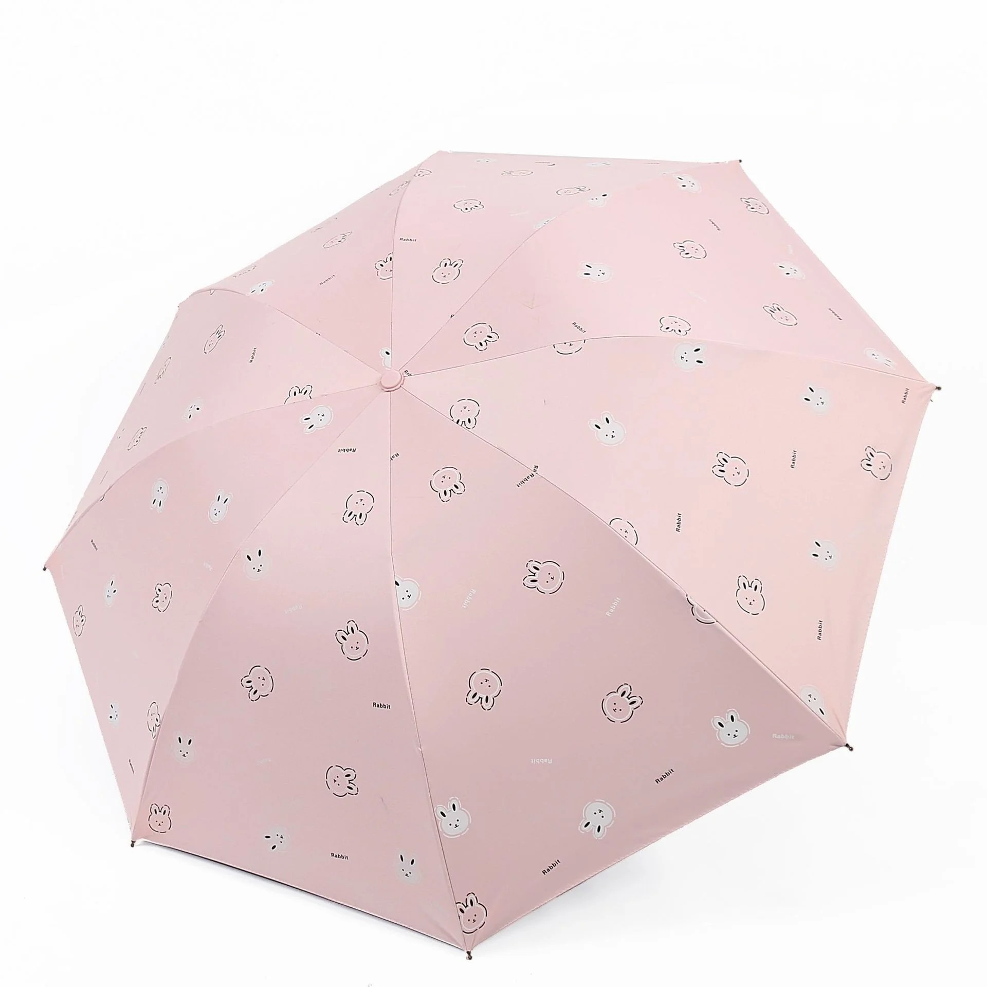 Creative Sunshade Black Glue Fresh Anti-UV Korean Style Manual Sun Umbrella Women's Sunny Rainy Gift Umbrella Xianghu 8 Ribs
