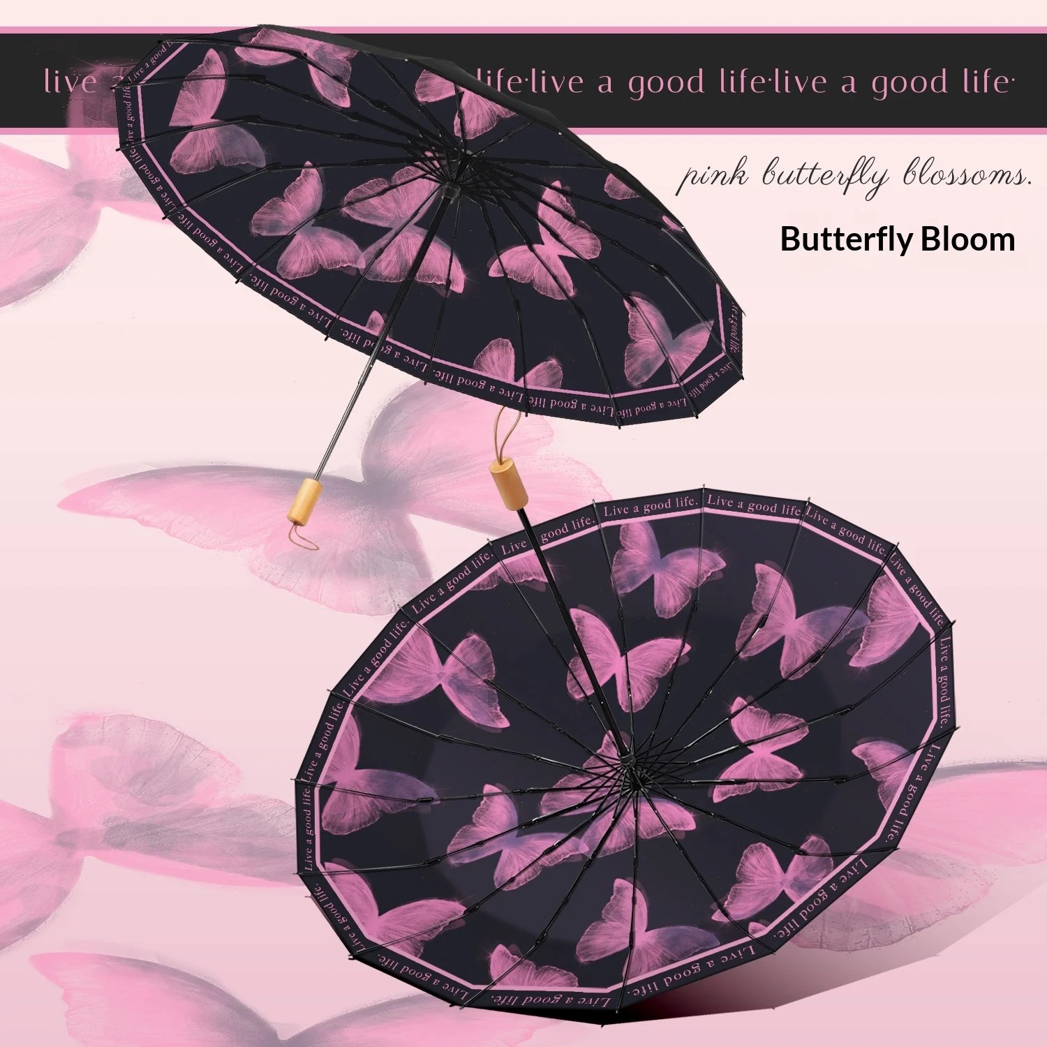 Best-Selling Women's Dual-Use Manual Foldable UV-Resistant Sunproof Enlarged Thickened Double-Person Vintage Style