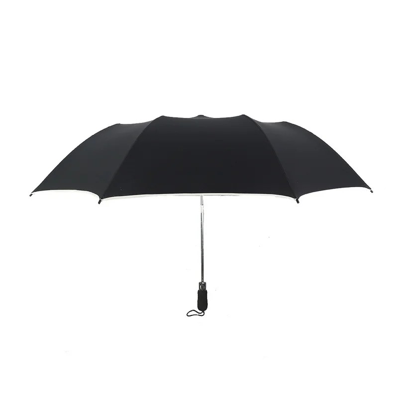 Extra-large 27inch Multi Color Golf Umbrella Edge Trim Automatic Folding ThreePerson Printed LogoAdvertising Foreign Trade Alloy