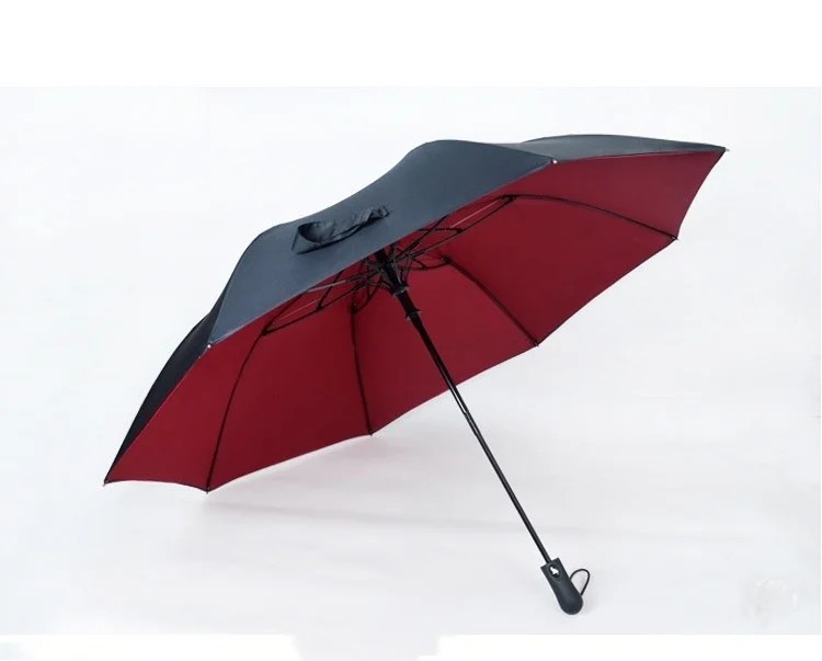 Sombrinhas for Double-layer Two-fold Automatic Golf Umbrella 8k Large Size Business Portable Folding Umbrella with UV Protection