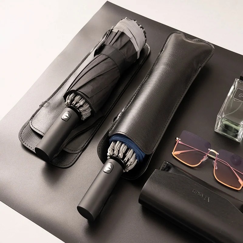 Fully Automatic Reverse Folding Double Person Reinforced Wind-Resistant Reflective Car-Specific Advertising Gift Umbrella