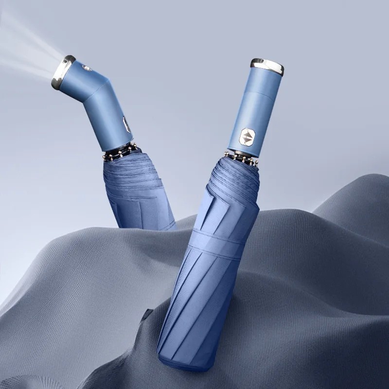 Fully Automatic Car-mounted Reverse Sunshade Umbrella Dual-purpose for Sun Rain Business Umbrella Modern Design Rubber Handle