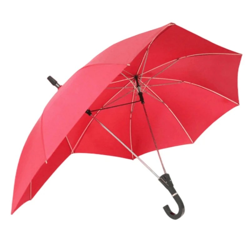 Double-stick Couple Personalized Creative Straight-handled Long Advertising Gift 8 Ribs Women Men Student Quirky Cool Umbrella