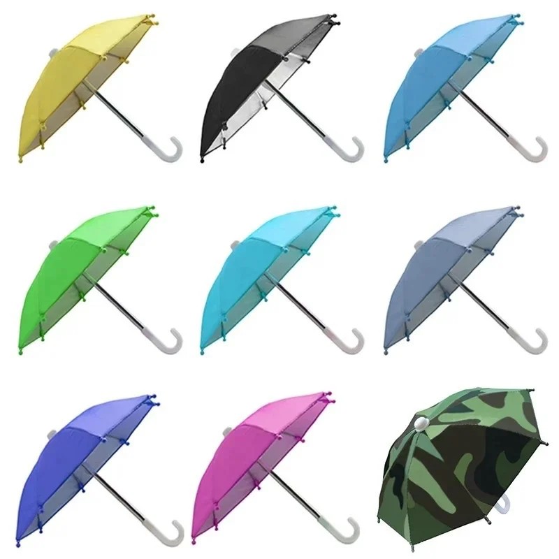 Doll Accessories Mini Simulation Umbrella Children's Toy Minimalist Multi-Color Decoration Photography Prop Portable Metal Ribs
