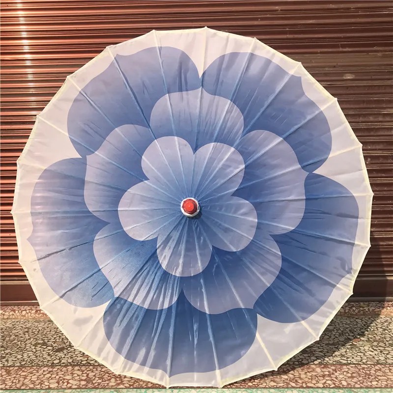 Parasol Umbrellas Wedding Ceiling Decorations Ancient Style Bamboo Ribs Silk Cloth Chinese Dance Umbrella Paper Retro Umbrella