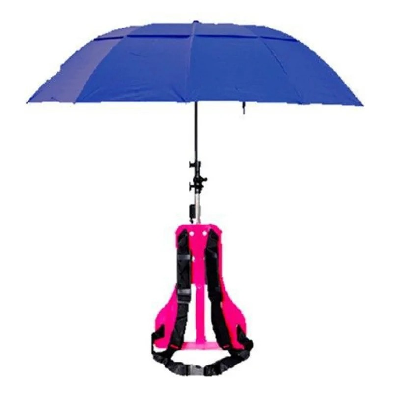 Tea-picking Manual Double-Shoulder Foldable Umbrella for Outdoor Fishing & Work Sun and Rain Protection