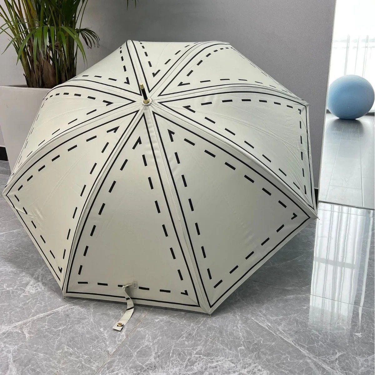 UV Protection Straight Umbrella Long Handle Sunshade Full Fiber Leather Handle Umbrellas Logo Dual Use for Sun and Rain