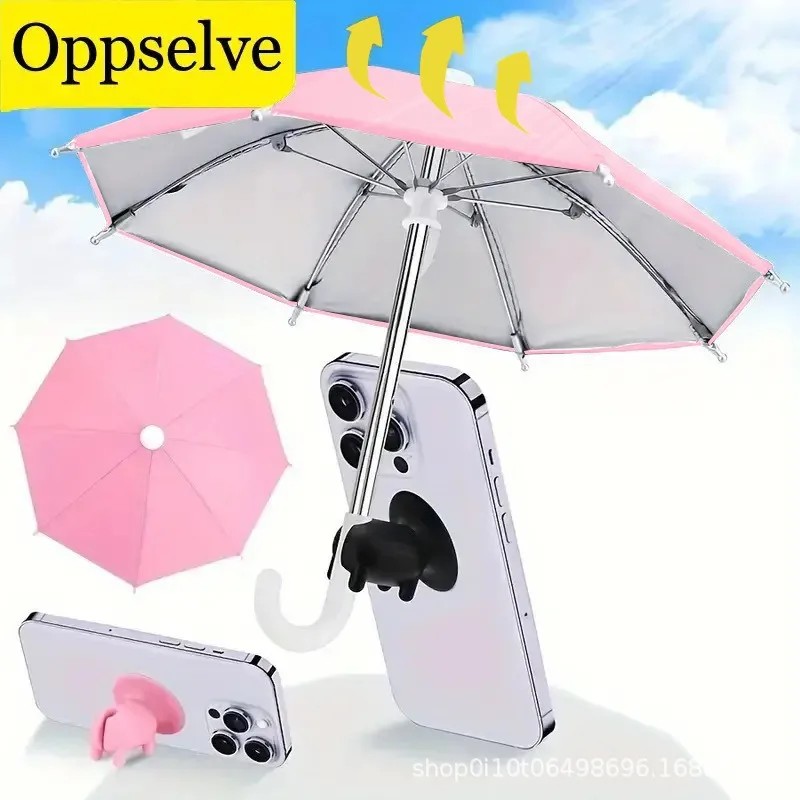 Motorcycle Riding Stand Umbrella for Sun Rain Manual UV Protection Business Gift Decorative Umbrellas Mini Doll 27cm Umbrella