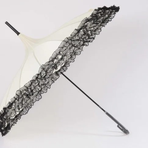 Pagoda Iron Frame Collision Cloth 16Rib Ancient Style Hat Umbrella Luxury Indian Wedding Decoration Popular Lace Umbrellas