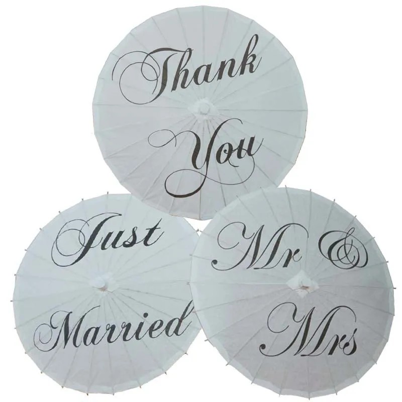 Hot Sale Custom 32-Inch Luxury White Paper Parasol Wedding Umbrella with Straight Design Fully-Automatic Made of Polyester