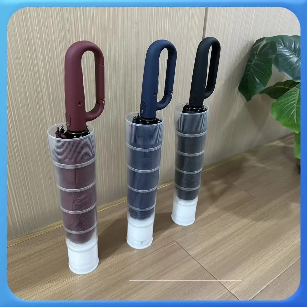 20Rib Large Double Waterproof Handle Umbrella Long Handle Car Mounted Custom Sturdy and Durable Large Umbrellas for Men Women