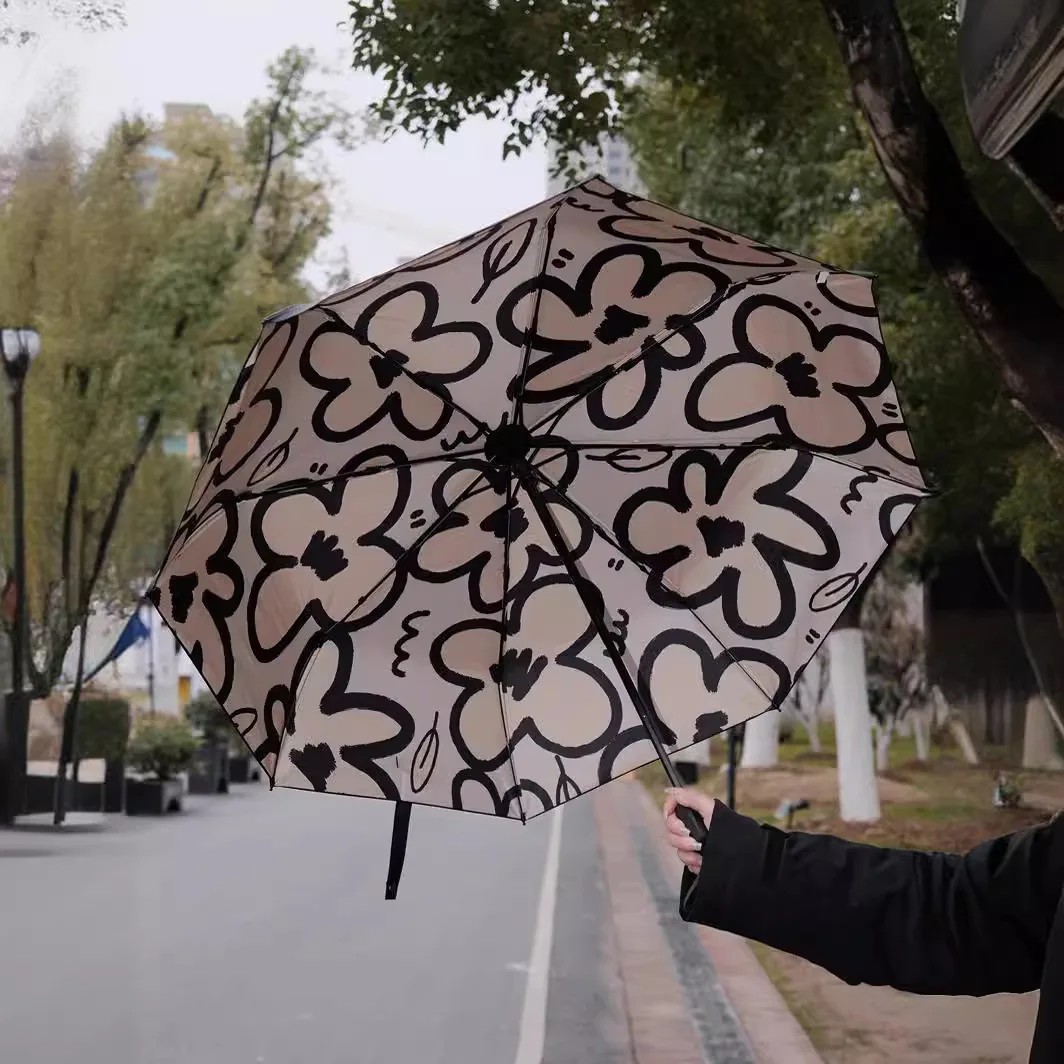 Fully Automatic High-Value Umbrella for Women Dual-Use for Sun and Rain Reinforced UV Protection Sunshade Umbrella Wholesale