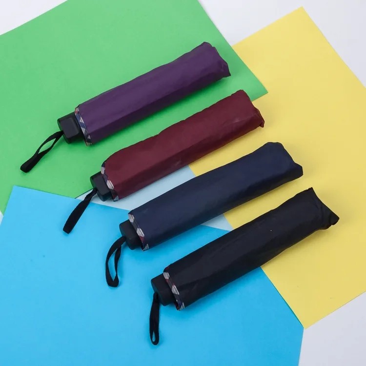 Factory In Stock Custom Logo Gift Advertising Umbrella Business Gift 10 Rib Black Coating Edge Umbrella Sunny