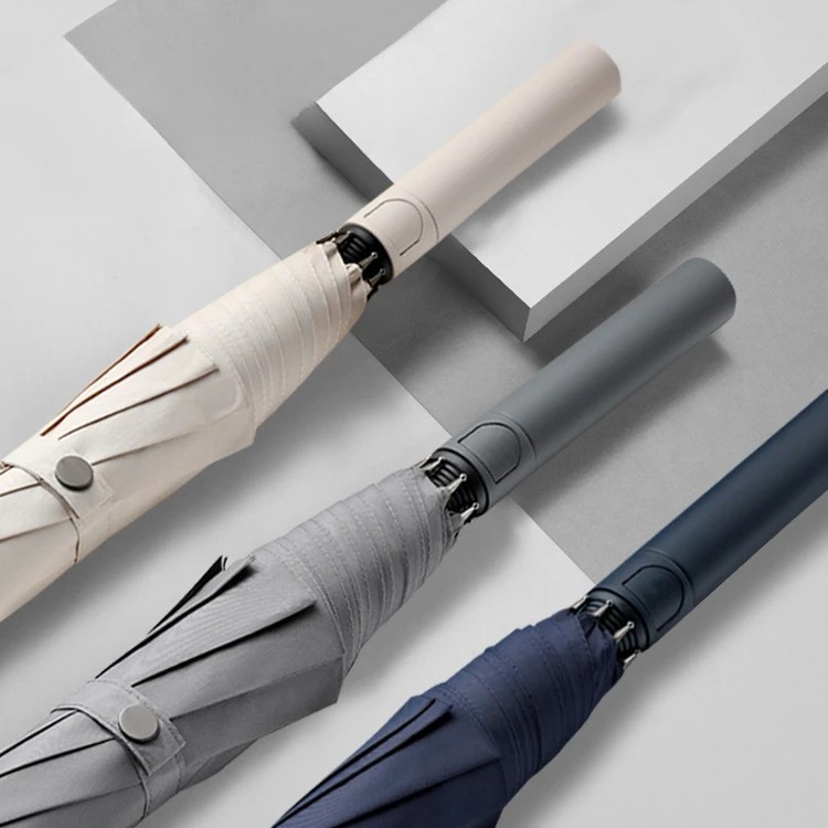 Men's Long-Handle Business Umbrella, Golf Gift Umbrella, Customizable LOGO, Sun Protection, Suitable for Both Sunny and Rainy