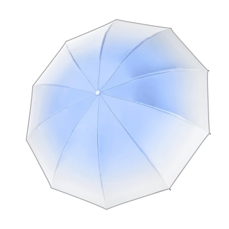 Fully Automatic Reverse Umbrella with Reflective Strips Dual Use Rain & Sun UV Protection Minimalist Design