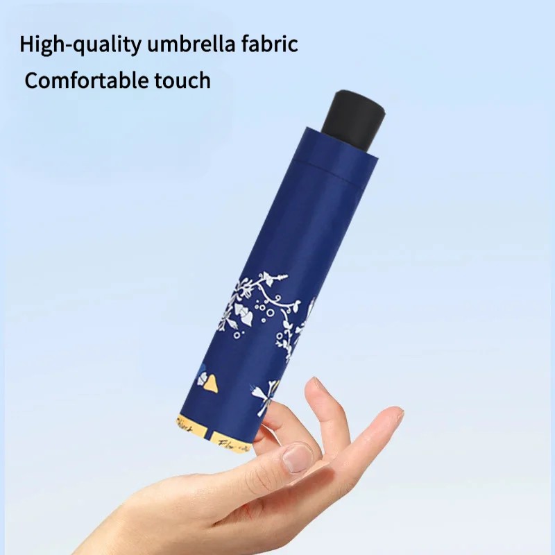 Umbrella 10 Ribs Large Thickened Sun Protection UV Protection Sun Umbrella Rain or Shine Dual-use Manual Sturdy Folding Umbrella