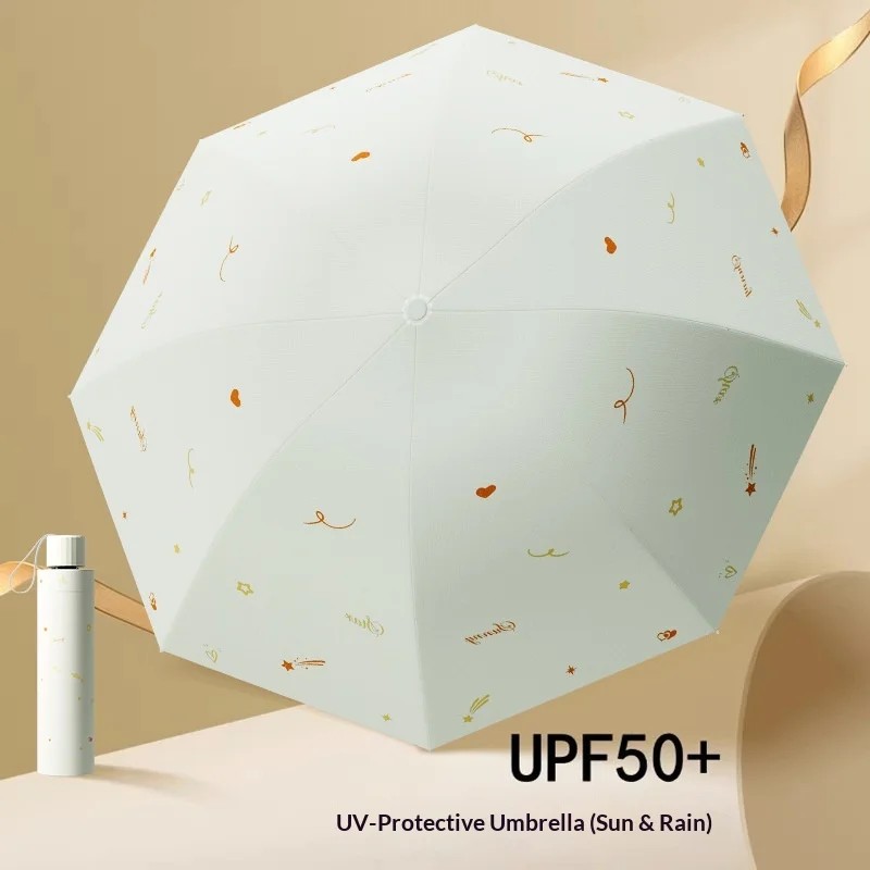 Wholesale Hot-selling Manual Sun Umbrella Lightweight Portable UV-proof Outdoor Black Collision Cloth 8 Ribs New Design
