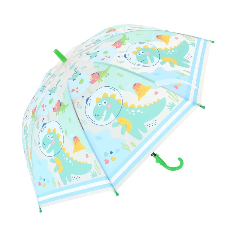 Children's Umbrella Primary School Students Inch Automatic Long Handle Plastic Sunny Rainy Cartoon Logo Anime Sun Rainproof 8