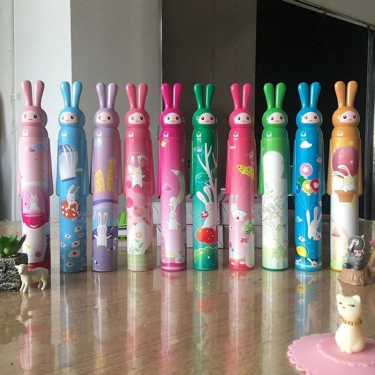 Rabbit Cartoon Umbrella Student Gift Manual Opening Cute Design Small Size Umbrellas for Sun and Rain