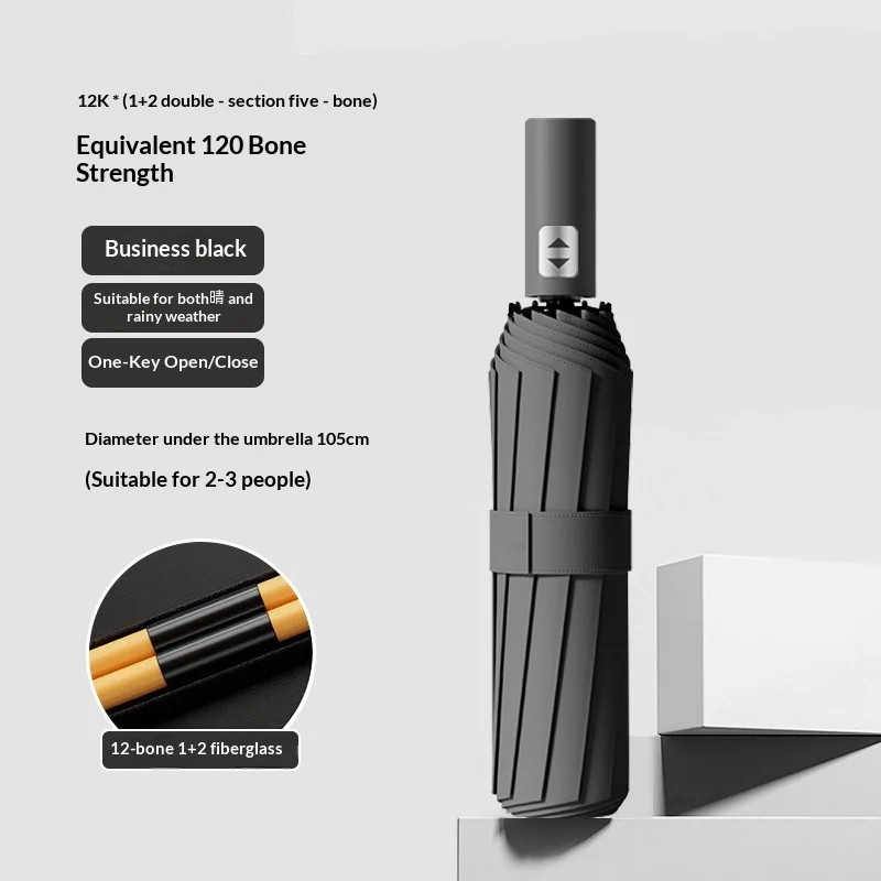 Women's Automatic Foldable Umbrella for Sunny & Rainy Days UV Protection Business Gifts Modern Design