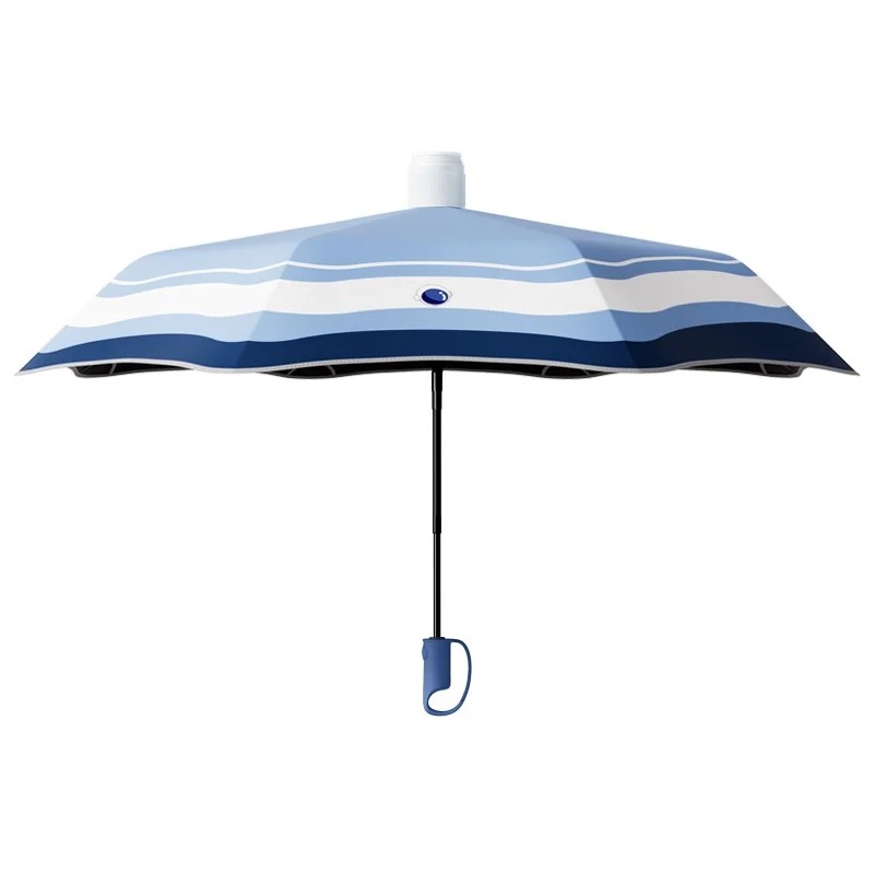 Children's Cute Ring Buckle Fully Automatic Anti Rebound Folding Umbrella UV Protection Rounded Corner Safety Anti Puncture for