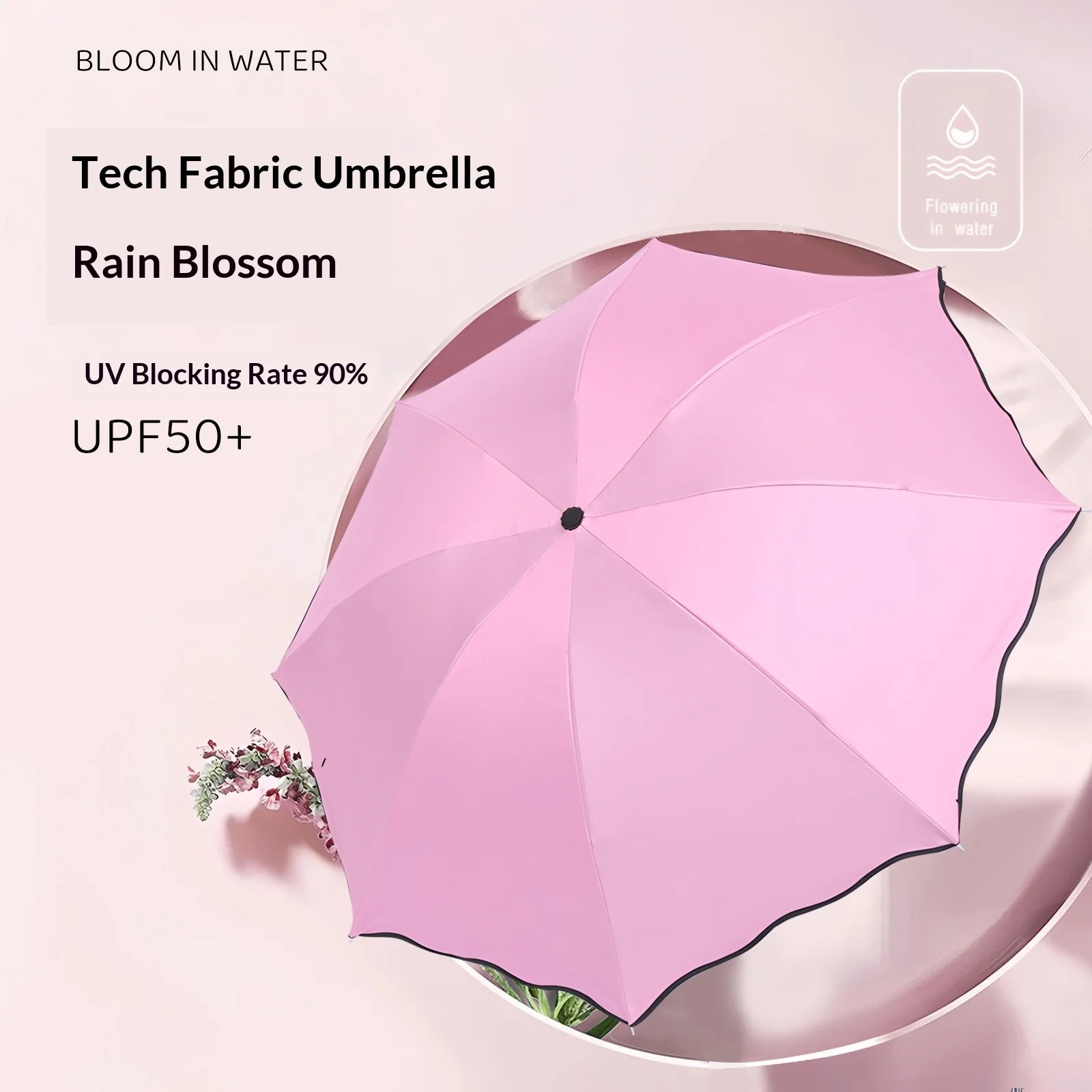 Large Size Double Person Iron Ribs UV Protection Thickened Reinforced Folding Umbrella Women's Sunshade Customized Advertising