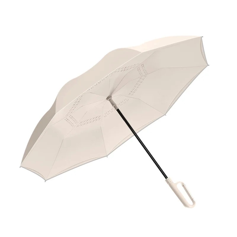 Lock Automatic Large Double Layer Reverse Umbrella Wholesale Custom Made Rain Shine Car Mounted Storm Resistant Advertising
