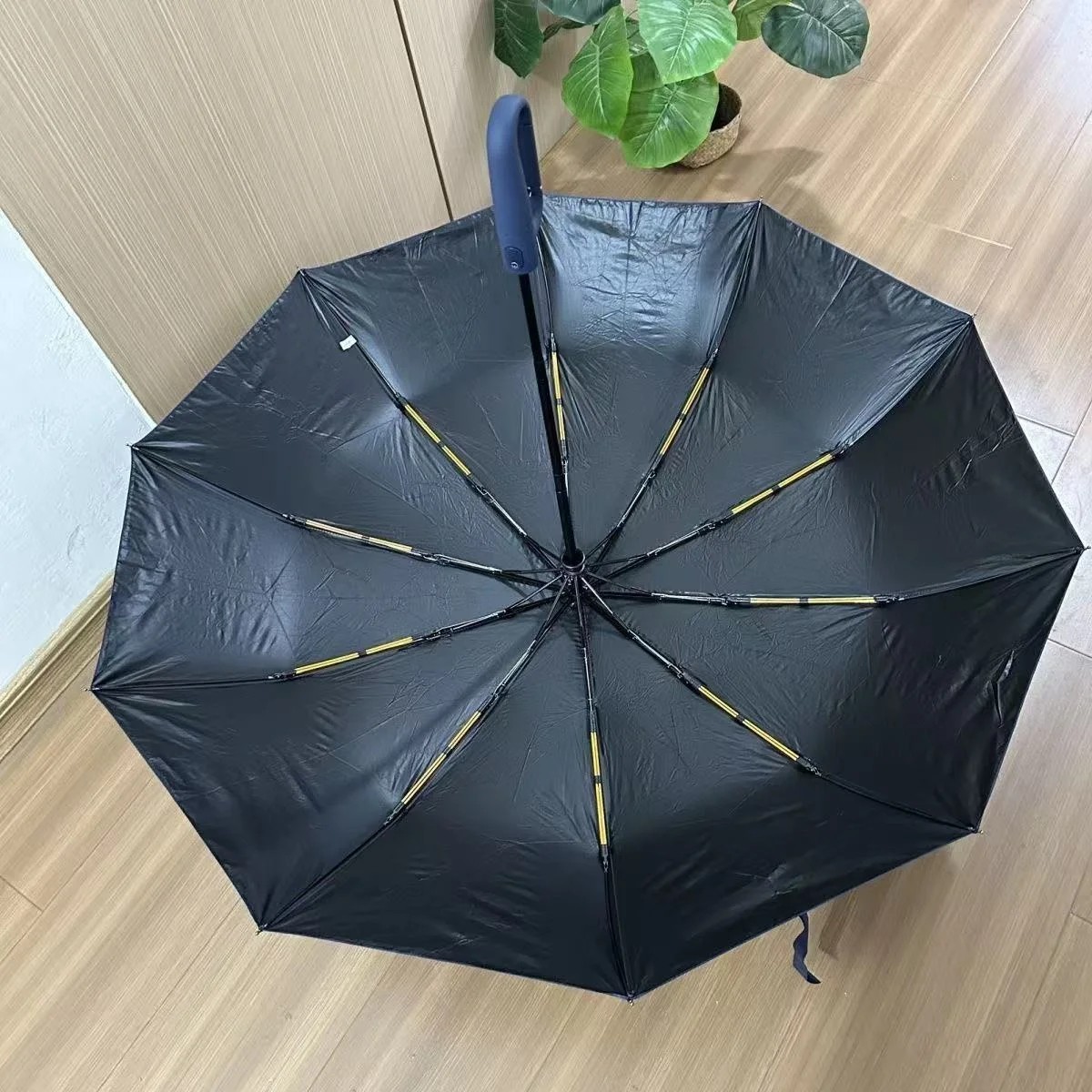 Large Size Double Person Waterproof Cover Long Handle Semi Automatic Opening Car Men's Women's Nail Made Sturdy Umbrella