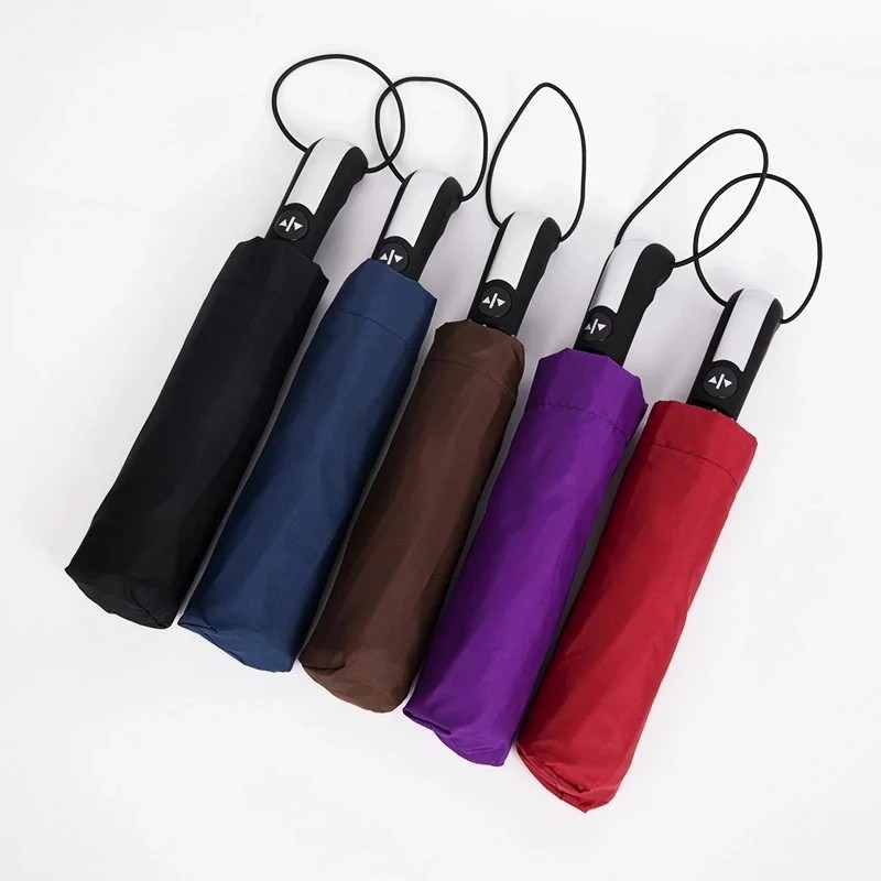Ten Bone Fully Automatic Self Opening Closing Umbrella UV Protection Minimalist Design for Business Use Men Women Umbrella
