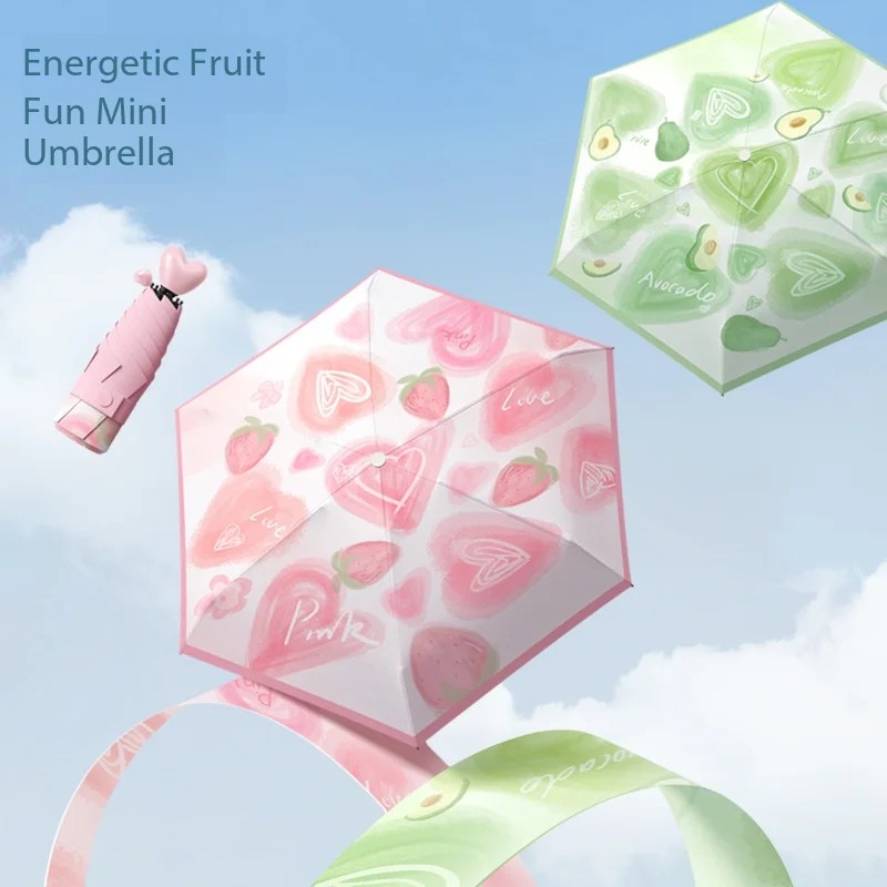 New love Handle Capsule Umbrella Umbrella Sun Umbrella Umbrella Sun protection Rain Umbrella Umbrella UV protection Portable