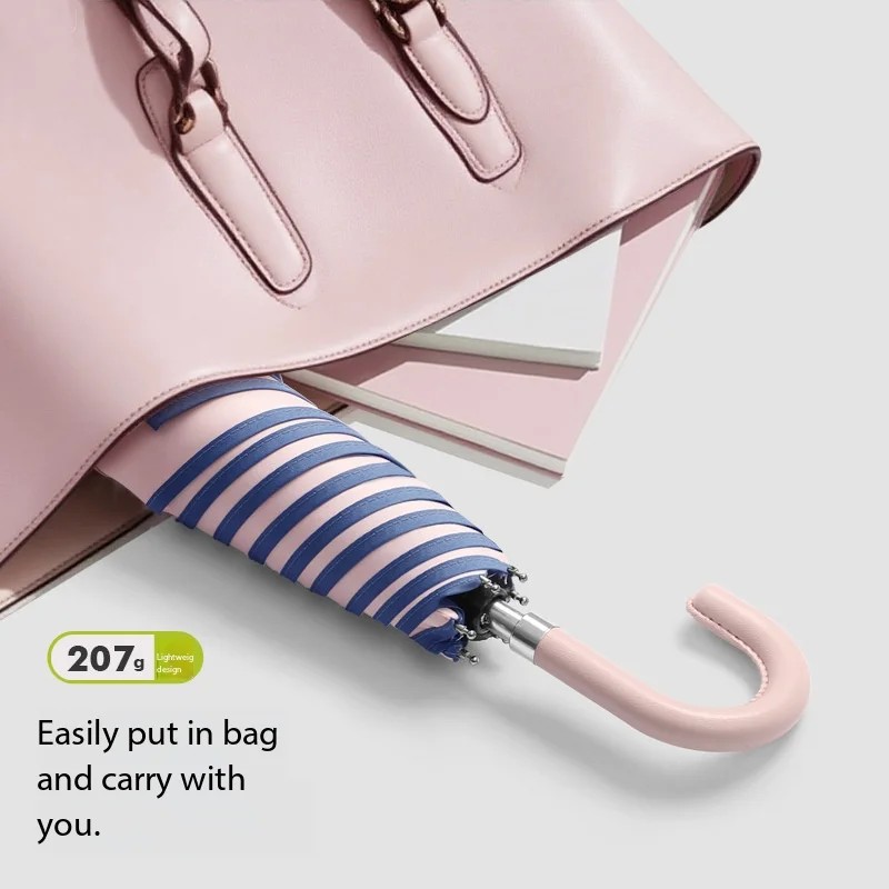 New Creative Petal Umbrella, Dual-use for Rain & Sun, Mini Portable UV Protection Parasol, Curved Hook Folding Sun Umbrella