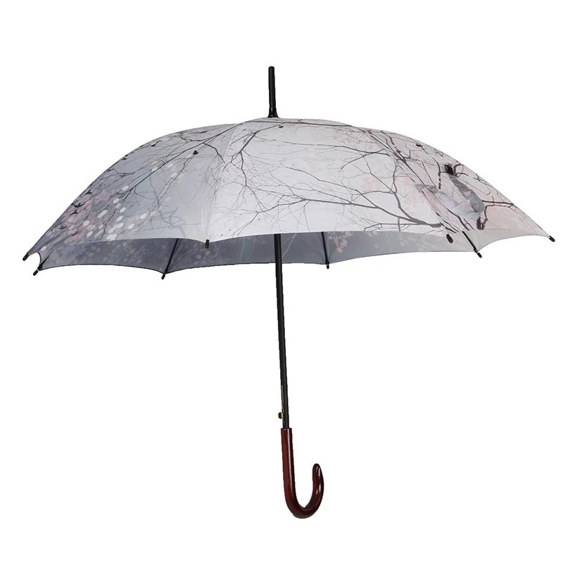 Creative Long Handled Straight Rod Advertising Umbrella 23 Inch 8 Ribs Collision Cloth Logo Heat Transfer Manufacturer Wholesale