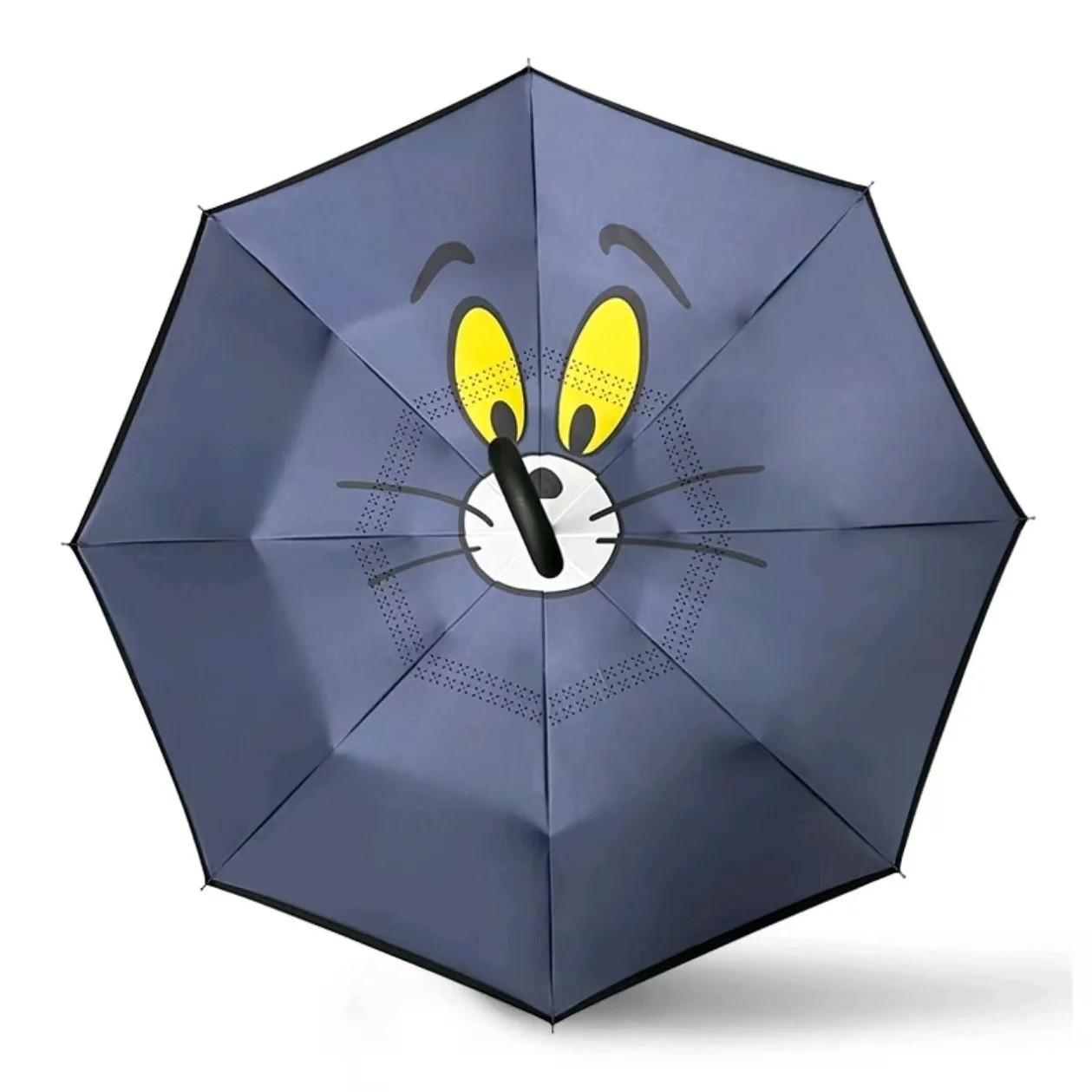 Creative Cute Children's Reverse Cartoon Double Layer C Type Sunscreen Sturdy Durable Student Umbrella with 8 Ribs Rubber Handle