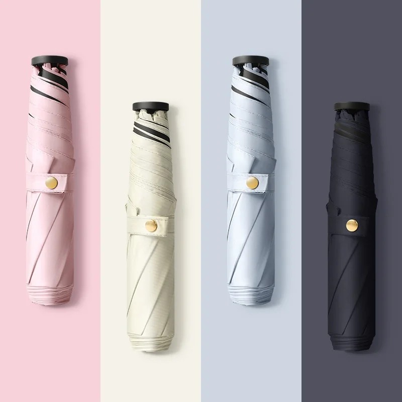 Lightweight Ultra-light Manual Sunscreen UV-proof Sunshade Mini Portable Pencil Umbrella Feather Umbrella Advertising Gift