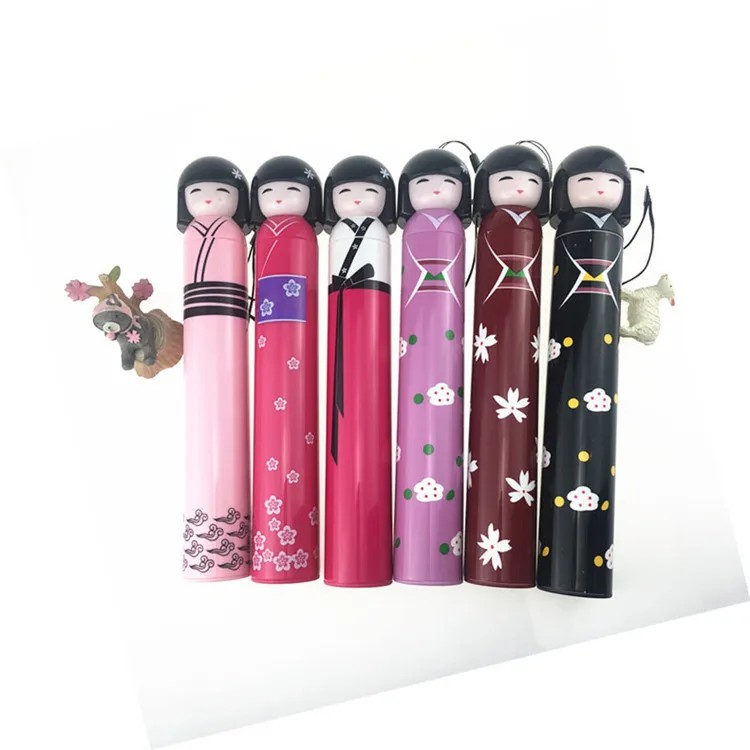 Japanese Girl Kimono Doll Style Parasol Manual Control Folding Rain Bottle Umbrella Women Modern Luxury Design