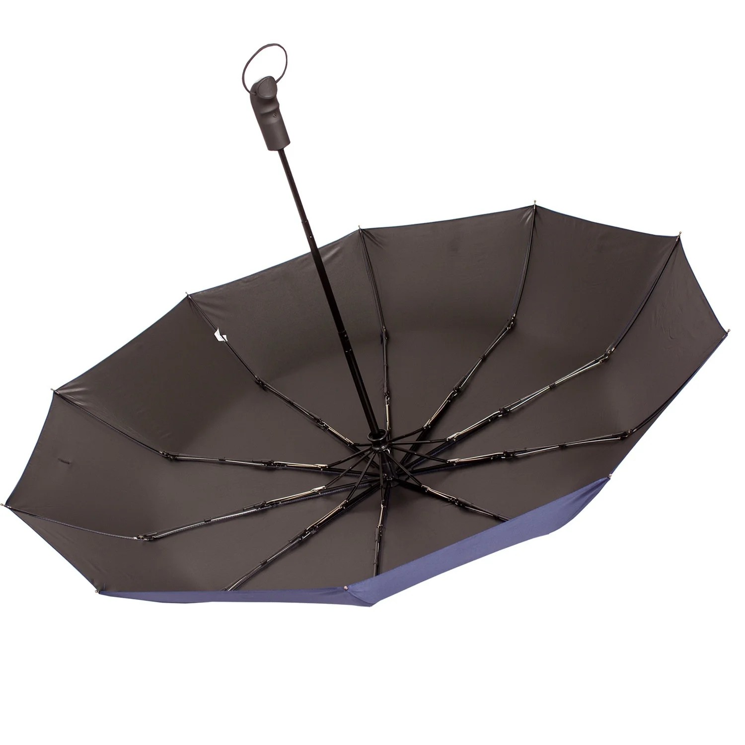 10 Bone Black Vinyl Semi Automatic Advertising Umbrella Foldable Men Women Sunshade Classic Model Business Design UV Protection