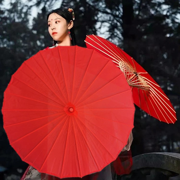 Oil Paper Umbrella Rainproof Sunshade Female Ancient Style Prop Umbrella Cheongsam Catwalk Ceiling Tung Oil Umbrella Waterproof