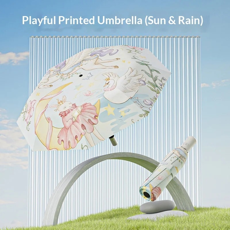 Ombrelle Manual Sunshade UV Protection Sun Umbrella Women's Rain Sunny Dual-use Lightweight Portable UPF50+ Business Gifts