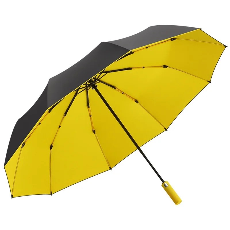 Magic Rain Fully Automatic Wholesale Dual Purpose Sun Rain Thickened Enlarged Reinforced Foldable StormResistan Women Umbrella