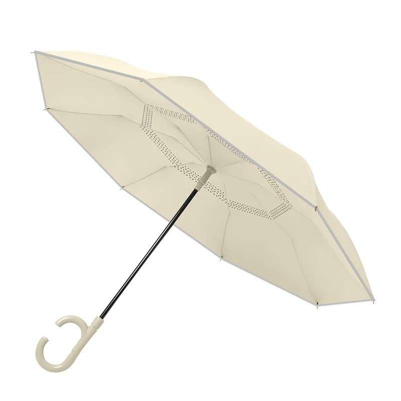 Car Double Layer Reverse Umbrella Unisex Large Size Sunny Rainy Dual Use Fully Automatic Long Handled Two Person Straight Rod 8